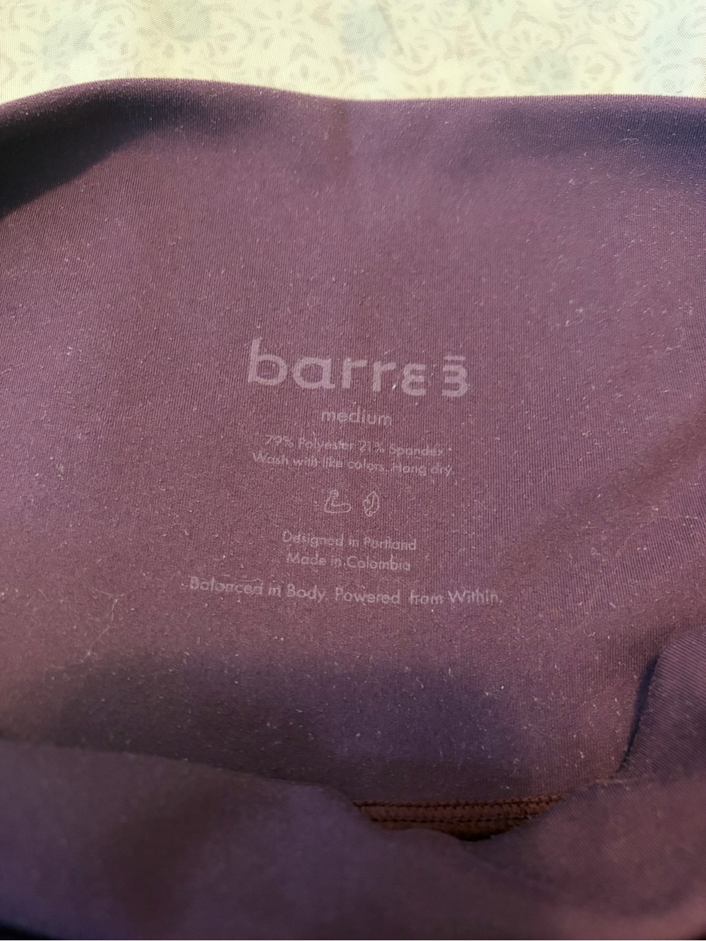 Barre 3 purple leggings - Picture 4 of 6